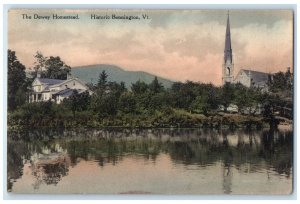 c1910s The Dewy Homestead Scene Historic Bennington Vermont VT Unposted Postcard