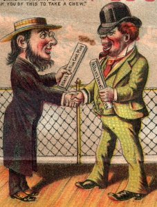 1870s-80s Comical Mechanical Allen's Jewel Five Cent Tobacco Plug F151