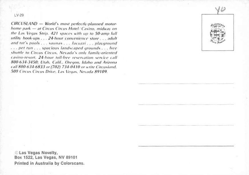 Circusland, Las Vegas, Nevada  