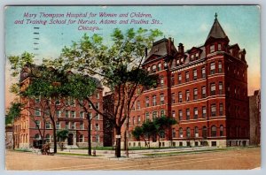Mary Thompson Hospital And Training School For Nurses, Chicago IL, 1913 Postcard