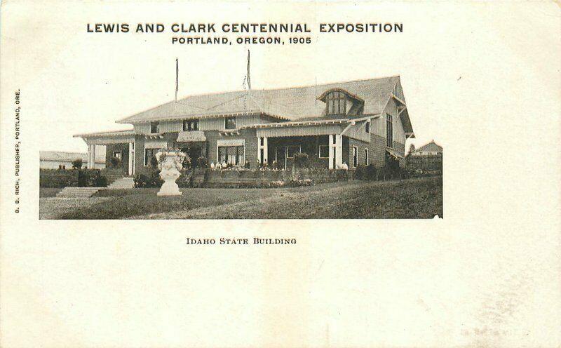 Idaho Building Lewis Clark Expo 1905 Portland Oregon Postcard undivided 4639