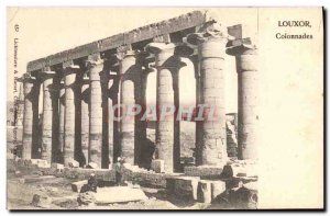 Postcard Ancient Egypt Egypt Luxor Colonnades