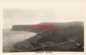 England, North Yorkshire, Saltburn, RPPC, Hunt Cliffe, W. Mawson No 29