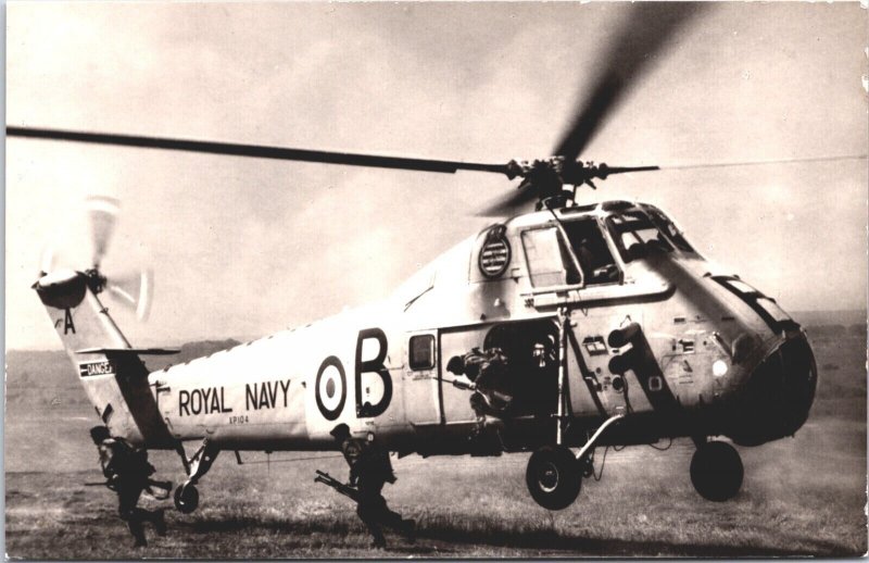 Westland Wessex HAS England Helicopter Vintage RPPC 09.56