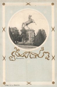 HANNOVER GERMANY~SACHSENROSS~1900s ORNATE BORDER PHOTO POSTCARD