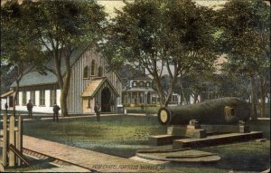 Fortress Monroe Virginia VA Post Chapel c1910 Vintage Postcard