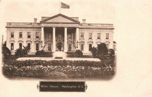 Vintage Postcard 1900's The White House Official Residence Washington DC