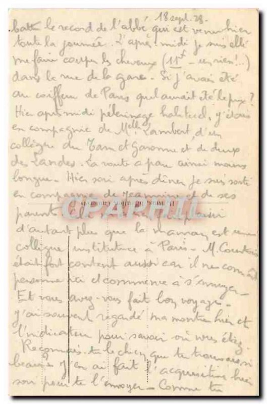 Old Postcard Cauterets View Gave