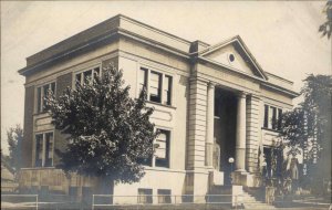 Parkersburg West Virginia WV New Library c1910 Real Photo Postcard