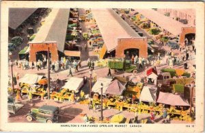 Postcard SHOPS SCENE Hamilton Ontario ON AN8956