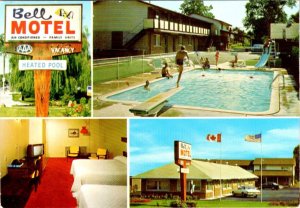 Burlington, Ontario Canada  BELL MOTEL  Pool & Room Views  4X6 ROADSIDE Postcard