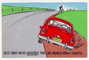 P311 JL postcard ca1960,s auto car comic highway humor