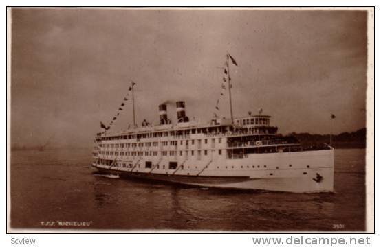 RP, Steamer/Ship/Oceanliner, T. S. S. Richelieu, 1920-1940s