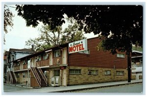 Shamrock Motel Scene Street Television The Dalles Oregon OR Vintage Postcard