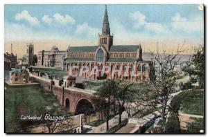 Old Postcard Cathedral Glasgow