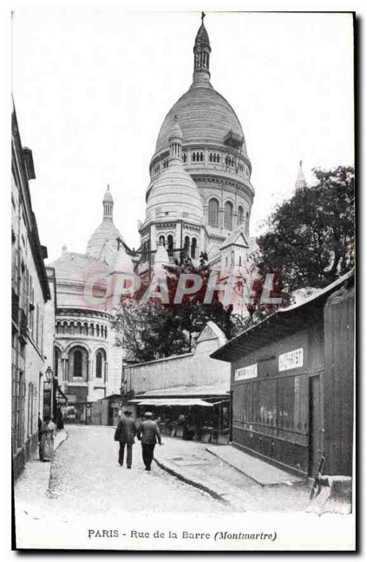 Postcard Old Paris Rue de la Barre (Montmartre)