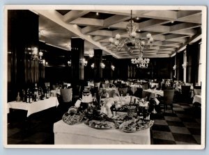 Rotterdam Netherlands Postcard Hotel Atlanta Restaurant c1950's RPPC Photo