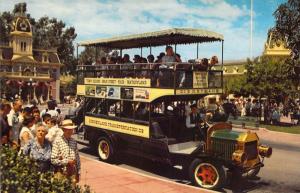 Disneyland, 1-267, Omnibus, Doubledecker, Main Street, USA, Vintage Postcard