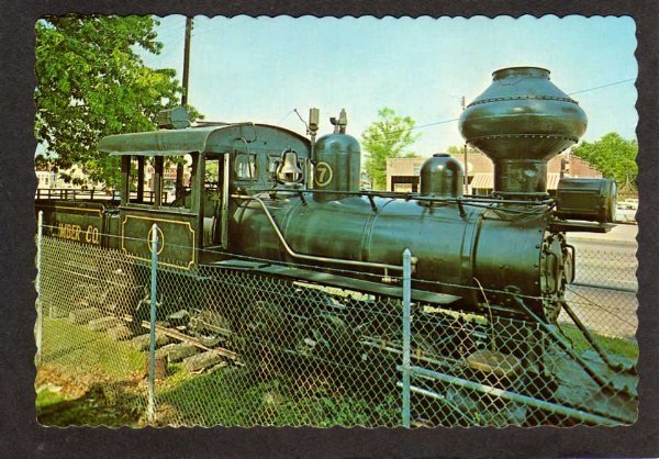 SC Argent Lumber Co RR Railroad Train Engine HARDEEVILLE SOUTH CAROLINA Postcard