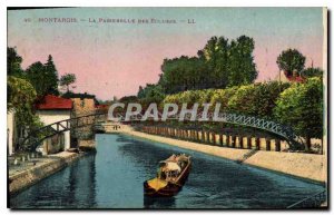 Old Postcard Montargis The Gateway Locks Boat Peniche