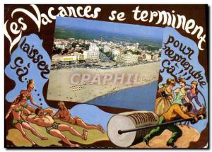 Modern Postcard Souvenir De Canet Plage