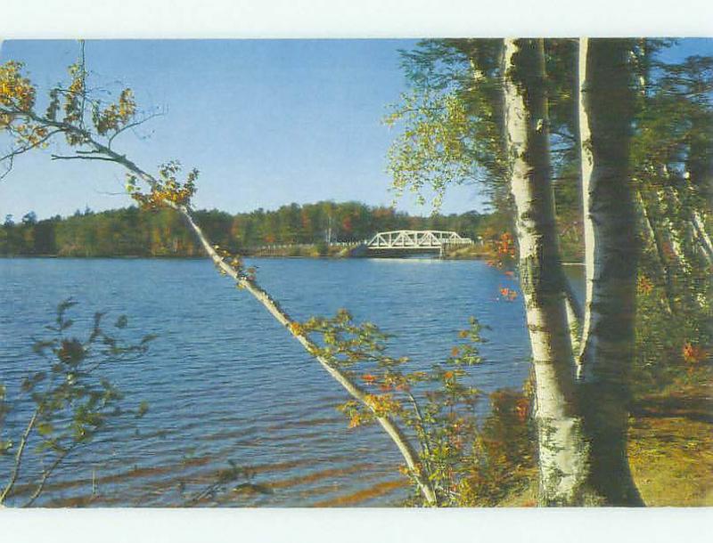 Unused Pre-1980 BRIDGE SCENE Adirondacks - Fish Creek New York NY HQ8862-13