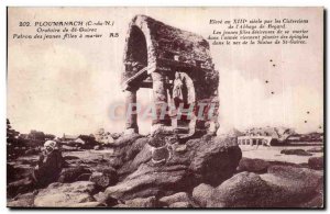 Old Postcard Ploumanac pm Oratory of St Guirec Patron Youth Girls Perros Guir...