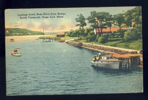 South Yarmouth, Massachusetts/MA, Postcard, Bass River From Bridge, Cape Cod
