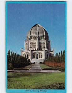 Postcard The Baha'i House of Worship Lake Michigan Illinois USA