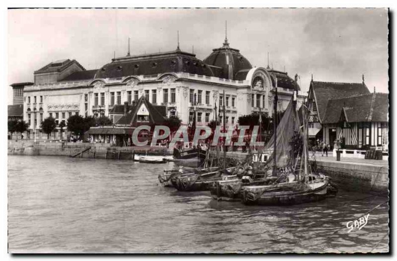 Trouville - Casino and Barques of Pechs - Old Postcard