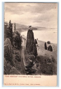 C. 1909 The Needles Columbia River Oregon German Railroad Vintage Postcard F24 