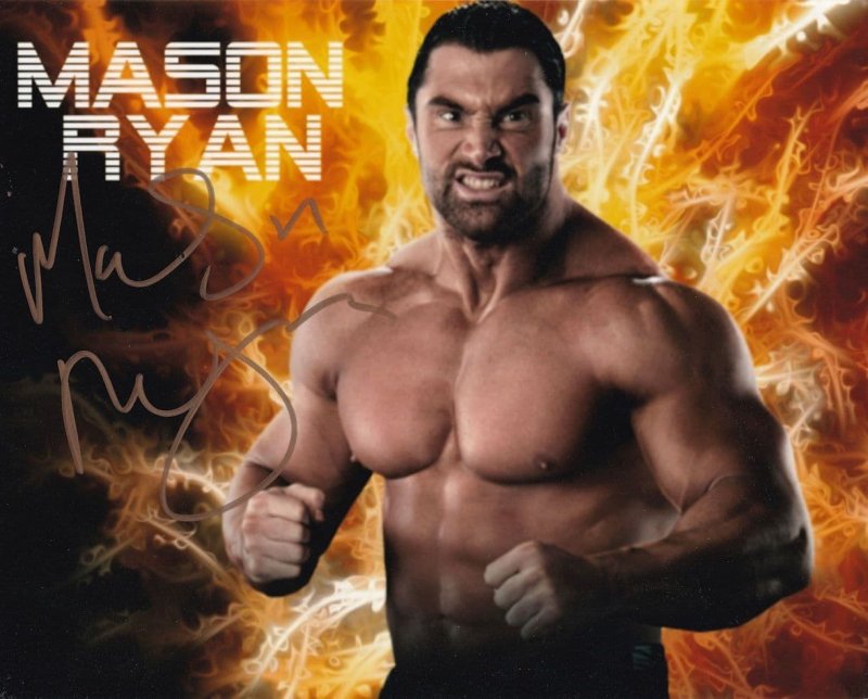 Mason Ryan WWE Wrestling Champion Giant Hand Signed Photo
