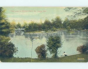 Divided-Back PARK SCENE St. Louis Missouri MO H3740