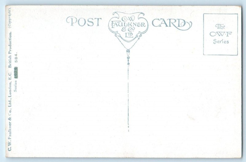c1910's Cries Of London A New Love Song Only A Hapenny A Piece Antique Postcard