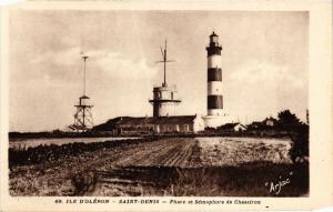 CPA Ile d'OLÉRON - St-DENIS - Phare et Semaphore de Chassiron (480919) 