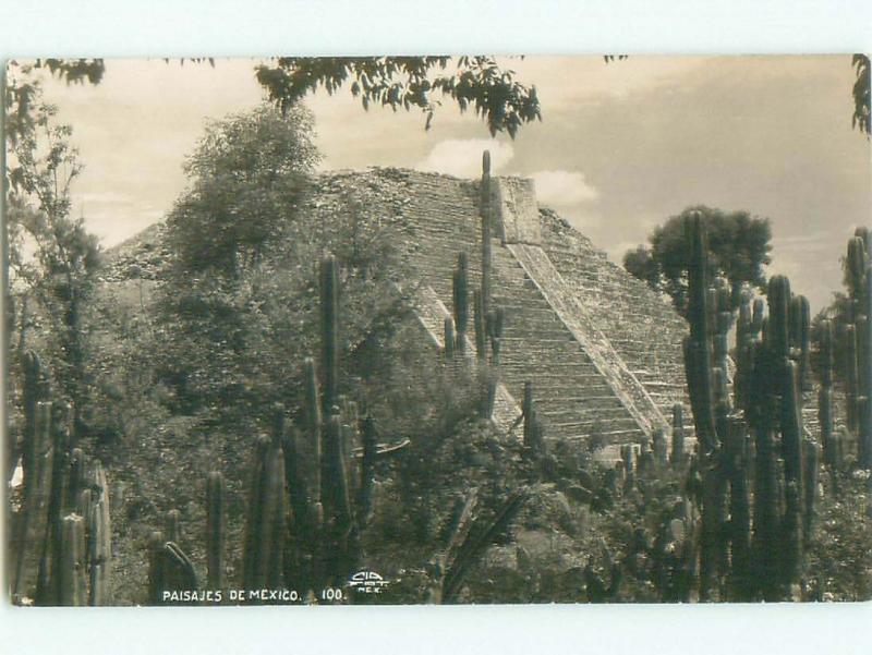 old rppc PYRAMID Country Of Mexico i1822