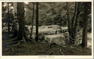 RPPC Jackson Falls White Mountains NH Vintage Postcard D29
