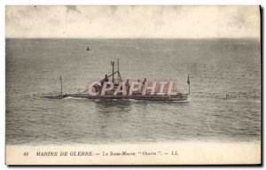 Postcard Old Boat Submarine Sea Lion
