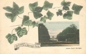 Postcard France Ecardenville hand colored Ivy frame C-1910 23-9217