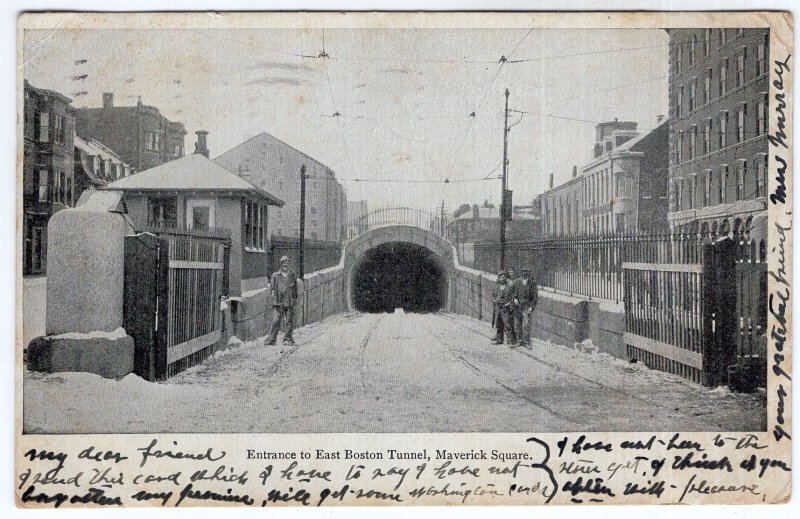 Entrance to East Boston Tunnel, Maverick Square