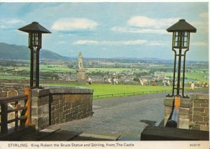 Scotland Postcard - Stirlingshire - King Robert The Bruce Statue - Ref 20616A