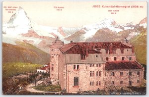 Kulmhôtel Gornergrat Switzerland Postcard with Matterhorn & Alpine Peaks