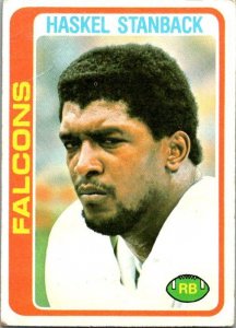 1978 Topps Football Card Haskel Stanback Atlanta Falcons sk7254