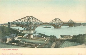 Forth Bridge, Edinburgh Scotland Postcard, First Major Steel Structure, Longest