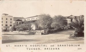J76/ Tuscon Arizona RPPC Postcard c1940s St Mary's Hospital Sanitorium 112