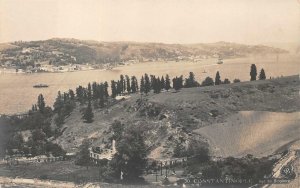 RPPC CONSTANTINOPLE TURKEY BOSPHERE REAL PHOTO POSTCARD (c. 1910)