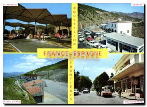 Postcard Modern Frontieres Franco Spanish Perthus in Roussillon Cerbere the C...