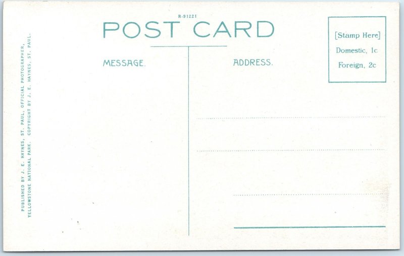 c1910s J.E Haynes Mud Volcano Steam Mudpot Yellowstone National Park #16230 A222