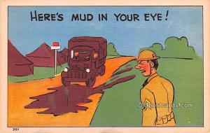 Here's Mud in your eye Military Comic Unused 