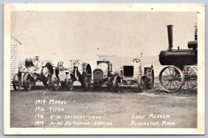 K49/ Rochester Minnesota Postcard c1940 Hemp Museum Steam Tractors 466